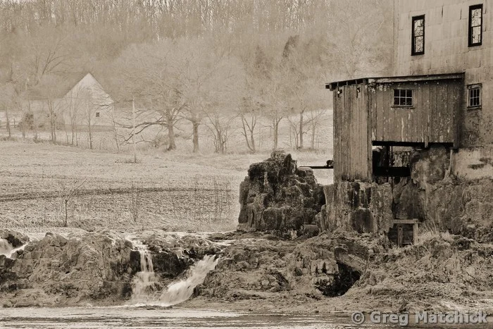 Dillard Mill and Farm in Sepia