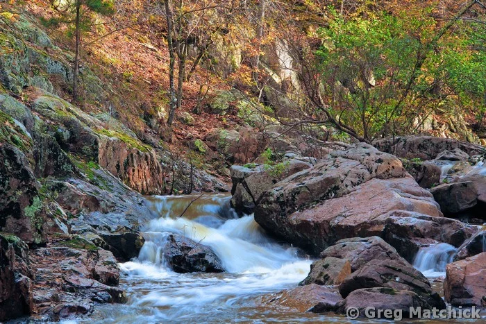 Cascade On Pickle Creek in Autumn at Hawn State Park