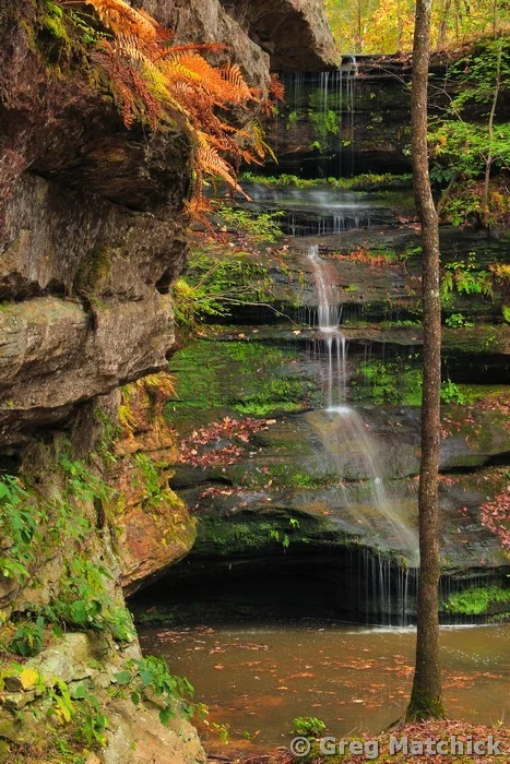 Waterfall In a Box Canyon in Autumn 3