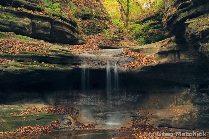 Waterfall In a Box Canyon at Matthiessen State Park 1