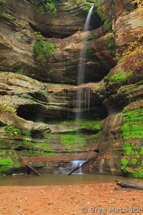 Waterfall in Wildcat Canyon 2 at Starved Rock State Park