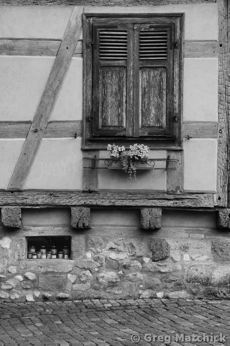 Shutters and Window Box in Alsace