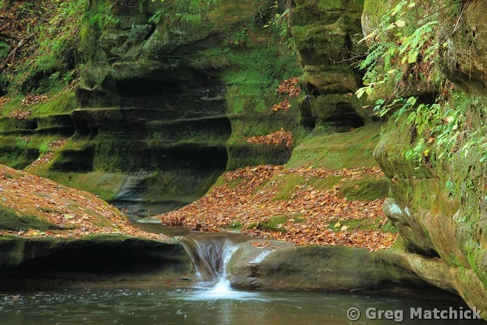 Cascade in Illinois Canyon 1 at Starved Rock State Park