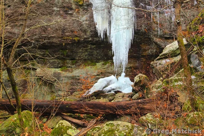 Icicles in Spirit Canyon at Pickle Springs
