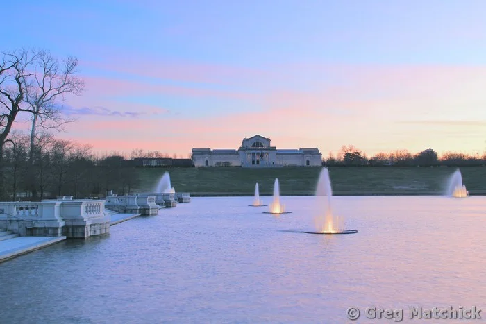The St Louis Art Museum in Forest Park at Dusk 1
