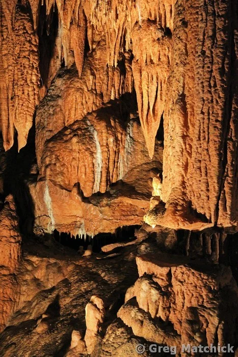 Stalactites in Onondaga Cave in Missouri