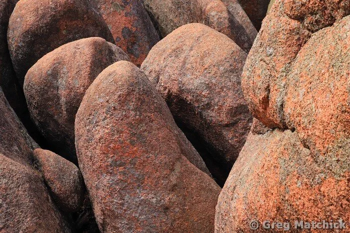 Boulders On the Granite Dome Detail at Elephant Rocks