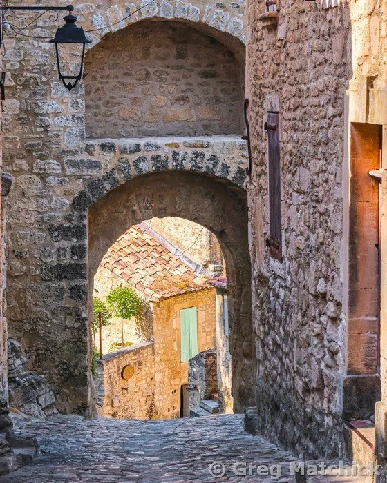 Arch and View in Lacoste