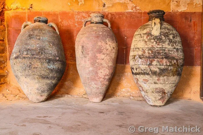 Old Olive Oil Jars in Provence