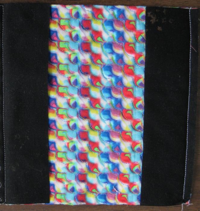  Pre-cut border &amp; backing fabric. Stitch, right side to right side with quarter inch seam. 