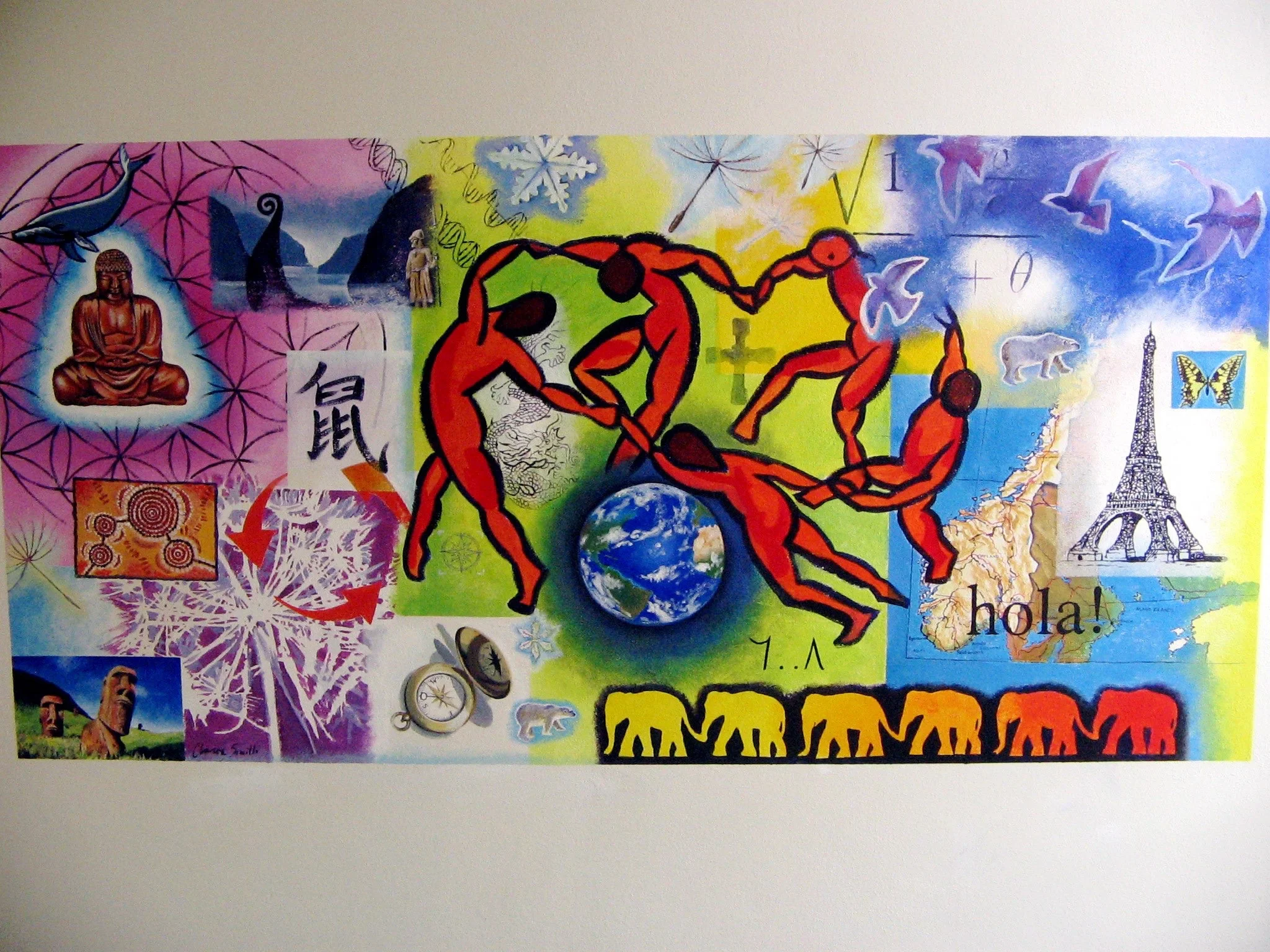 Kristiansand International School mural