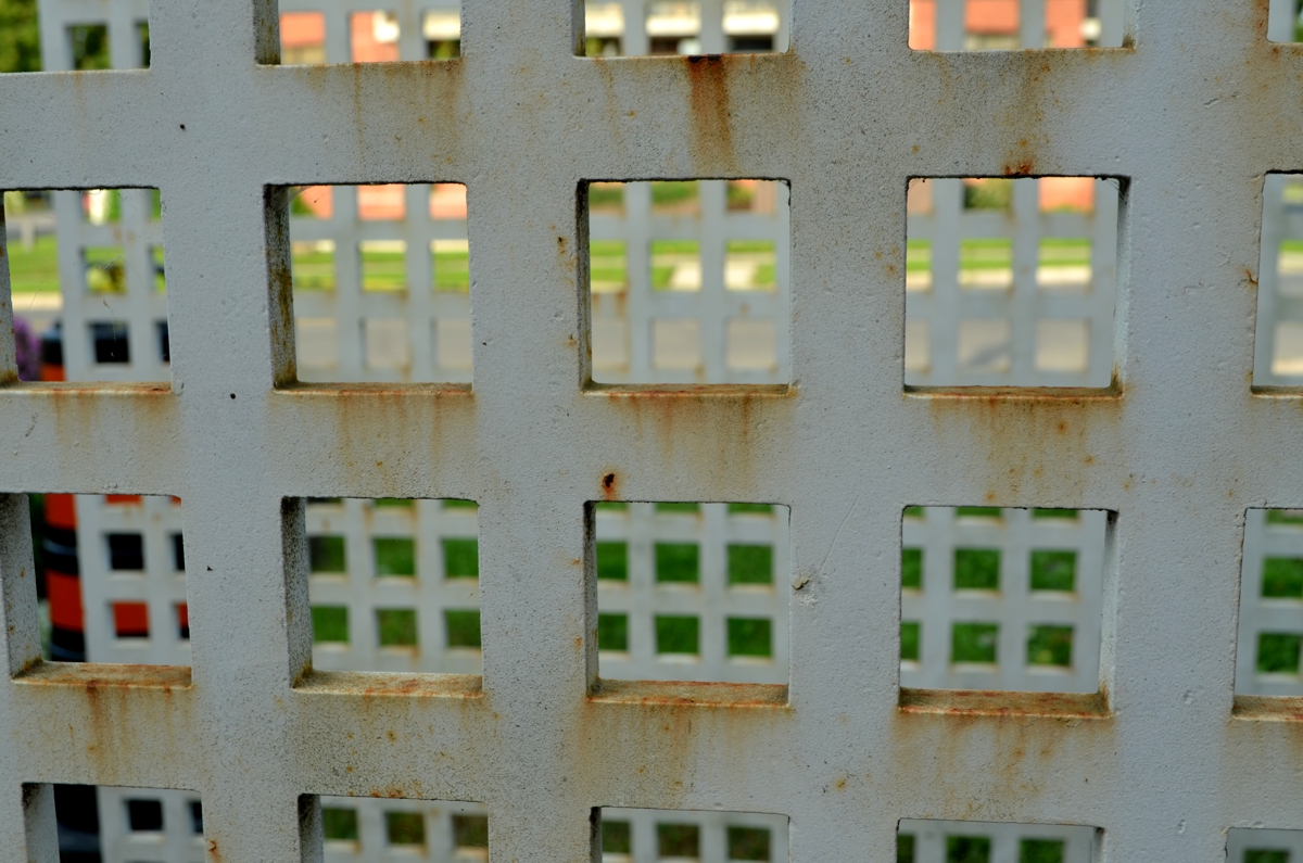 before treatment. detail metal corrosion