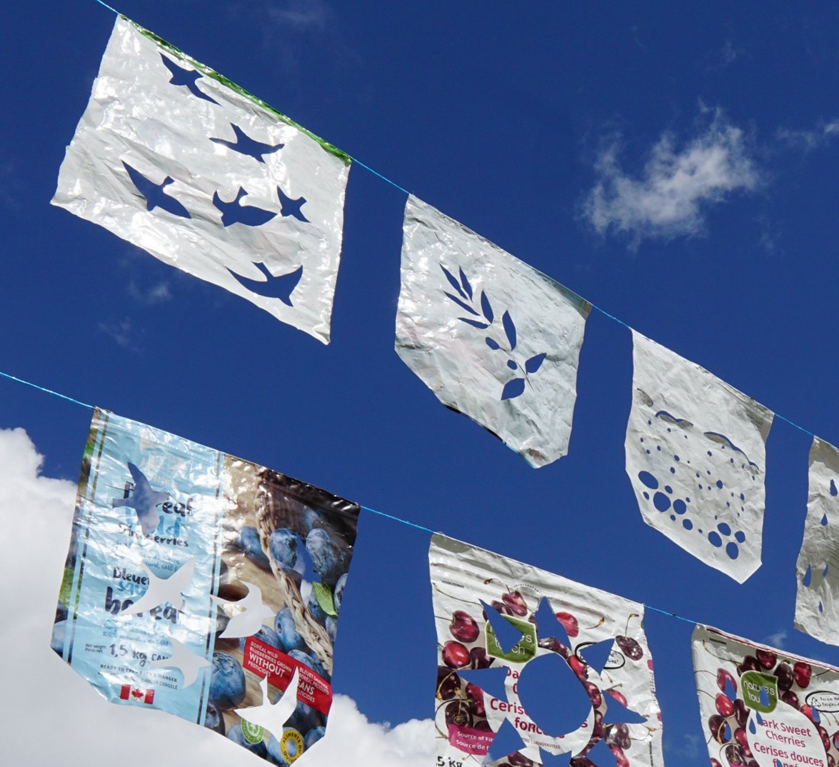 Recycled Plastic Prayer Flags