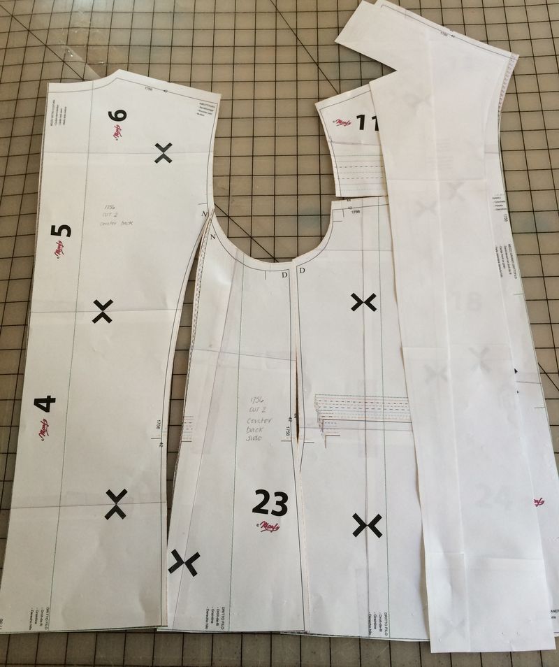 Marfy sew along 1756 Pt 1 - Pattern and muslin prep — A Challenging Sew