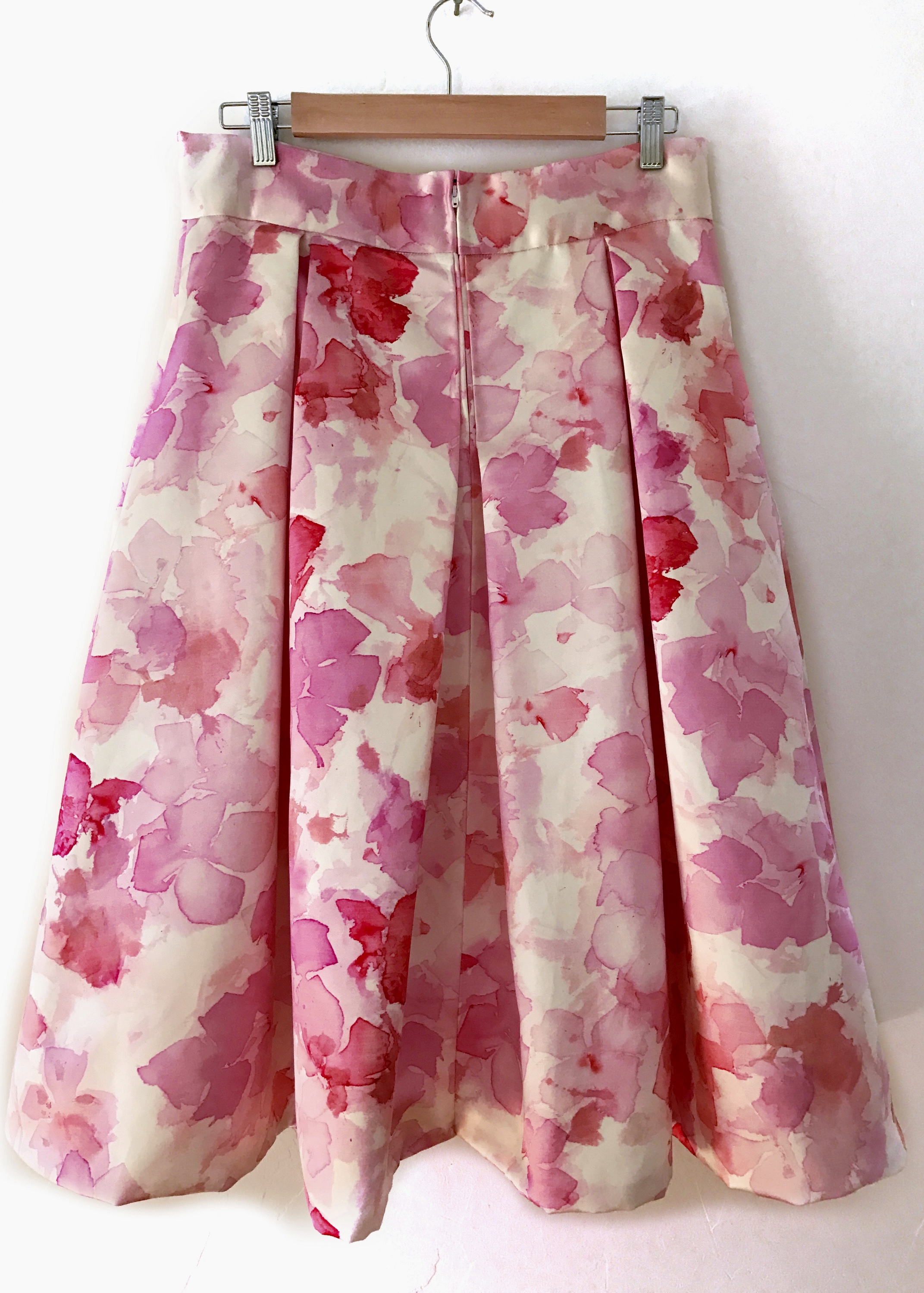 A Just Patterns Floral Pleated Midi Skirt — A Challenging Sew