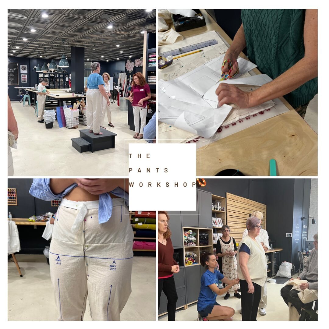 I don&rsquo;t think I&rsquo;m exaggerating to say last weekend was pretty magical. 
Eleven women, joined Lynda and I in the studio for a pants fitting workshop over three days. 
In that time, Lynda fitted muslins, taught flat pattern adjustments and 