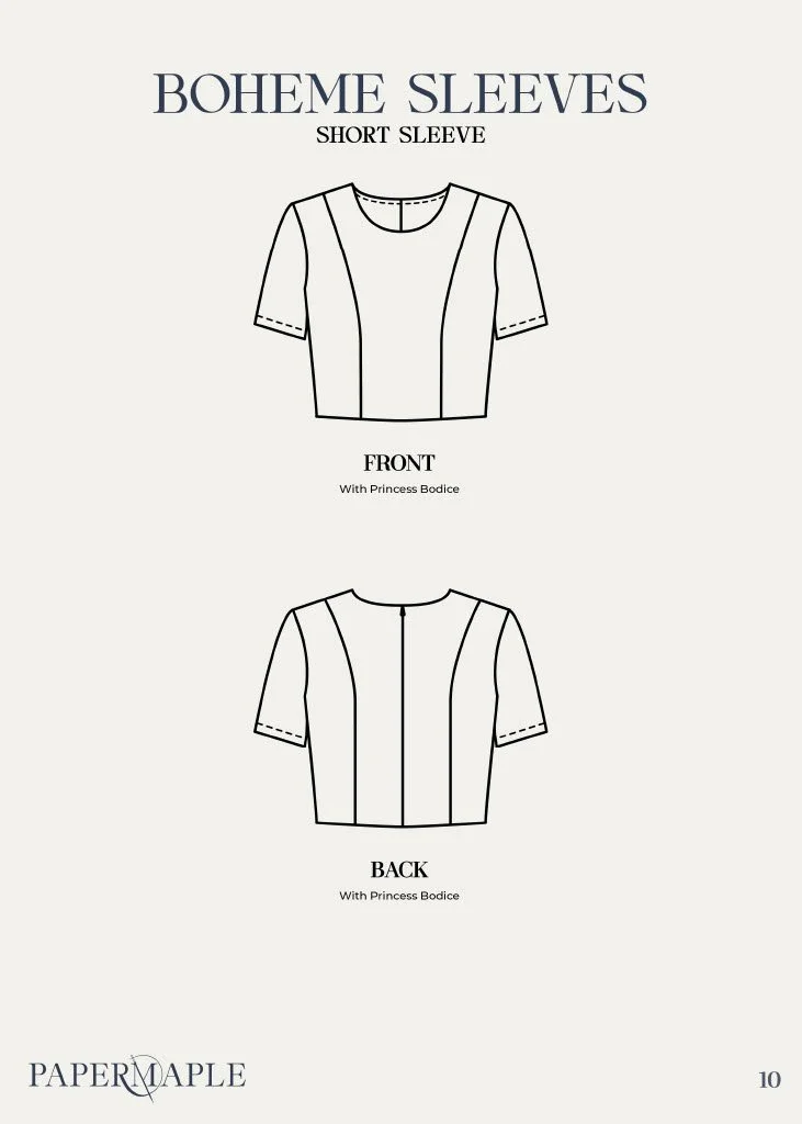 The Boheme Fit and Flare - Sleeves / Short Sleeve