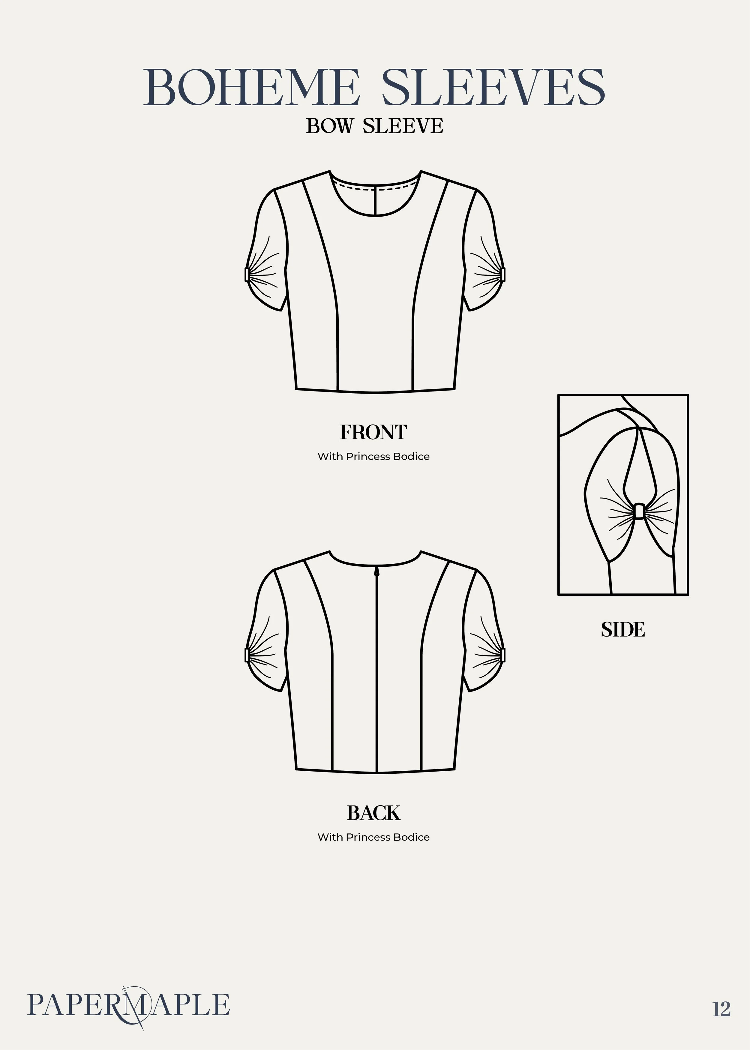 The Boheme Fit and Flare Sleeves - The Bow Sleeve