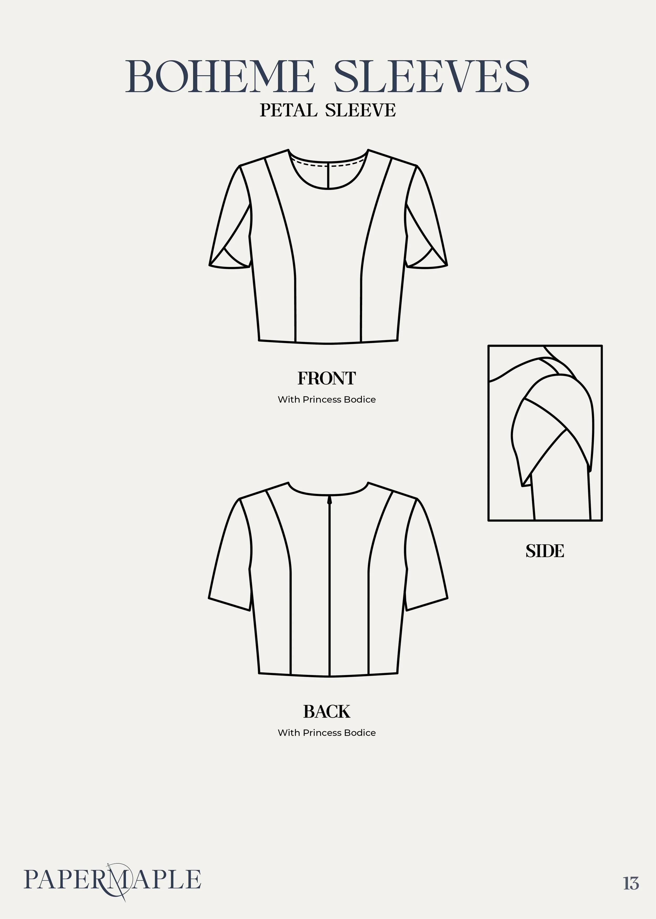 The Boheme Fit and Flare Sleeves - The Petal Sleeve