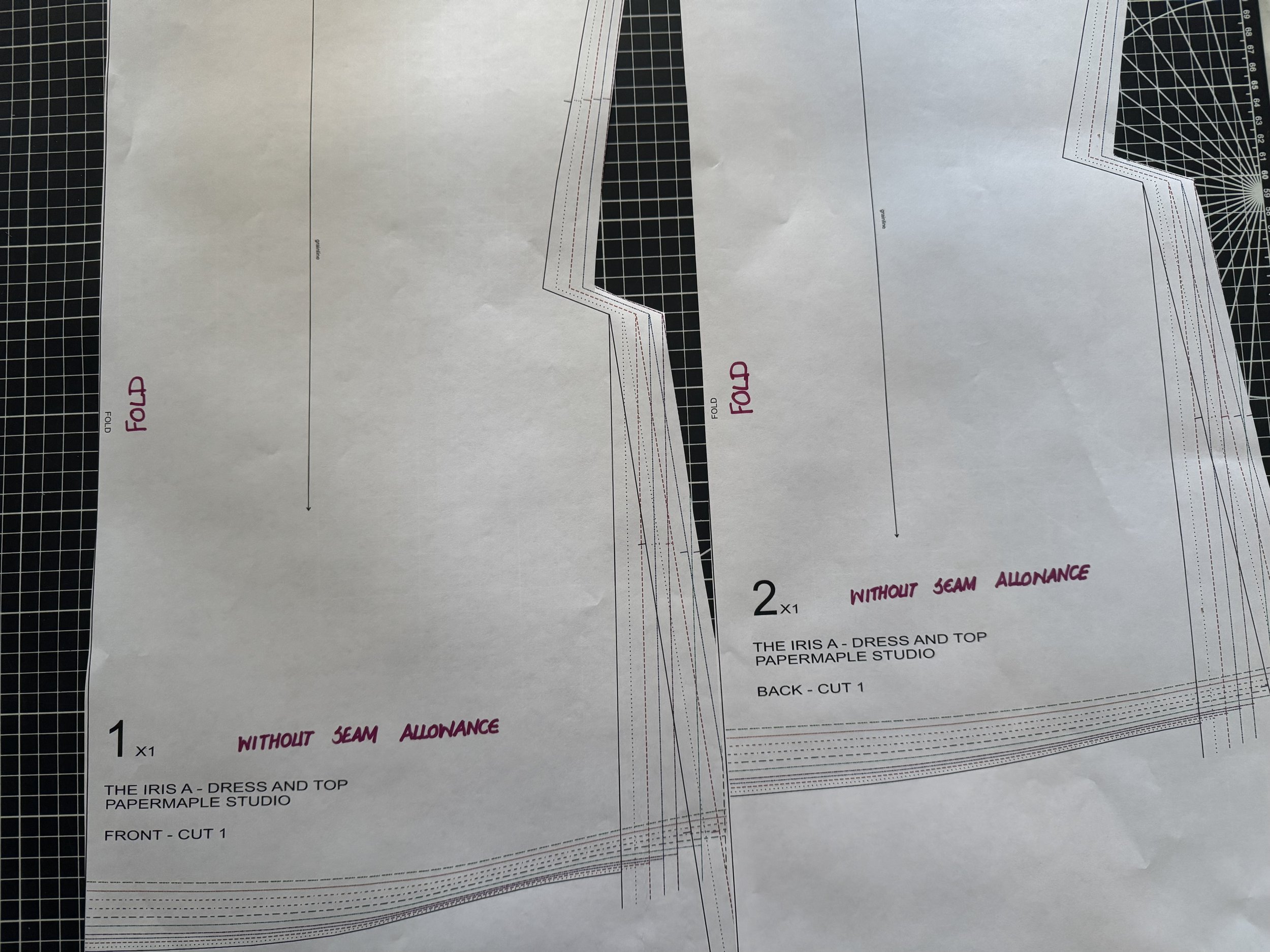 Using the Seam Free Pattern Option / An Quick, Accurate Muslin/Toile