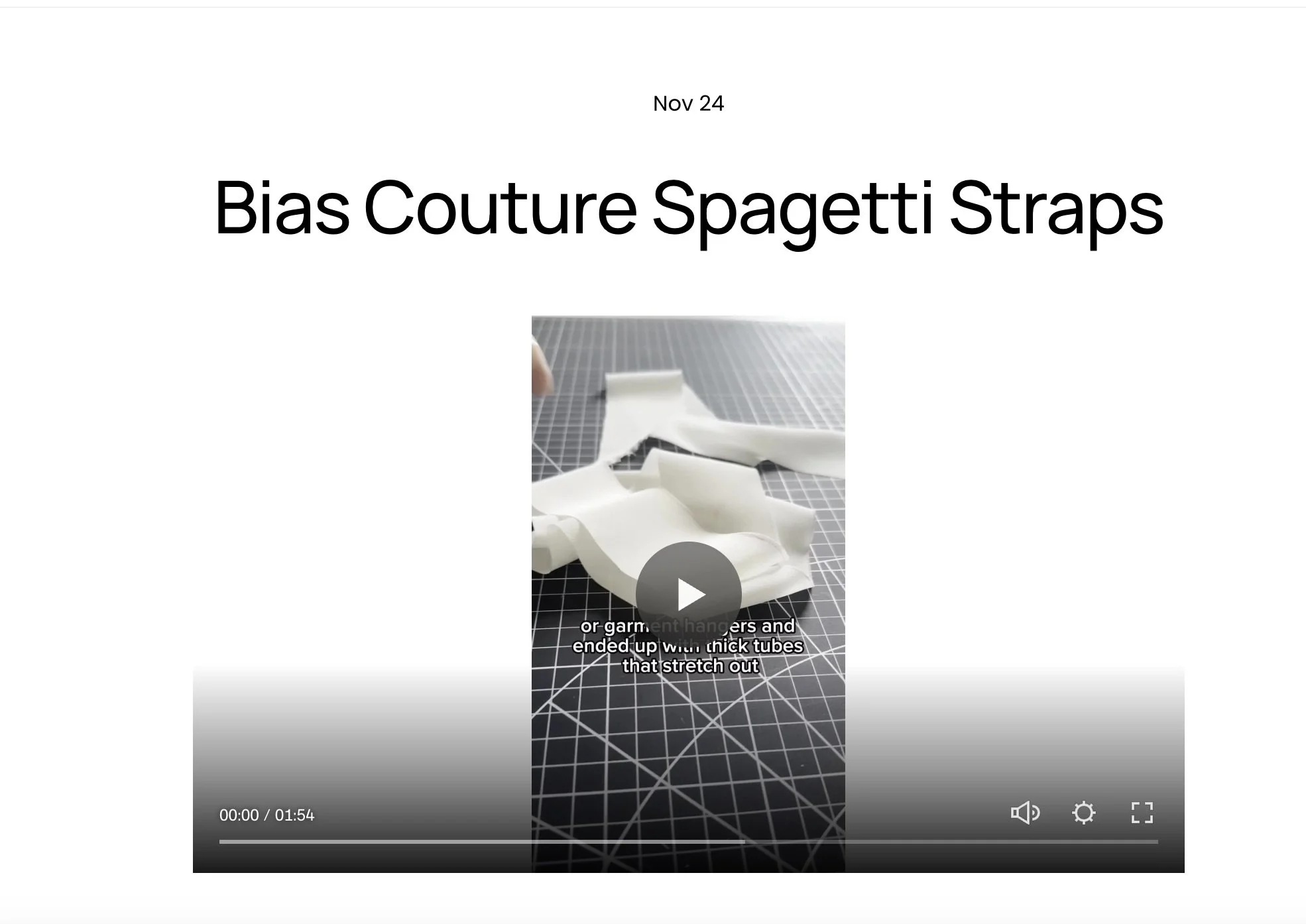 Bias Couture Spagetti Straps