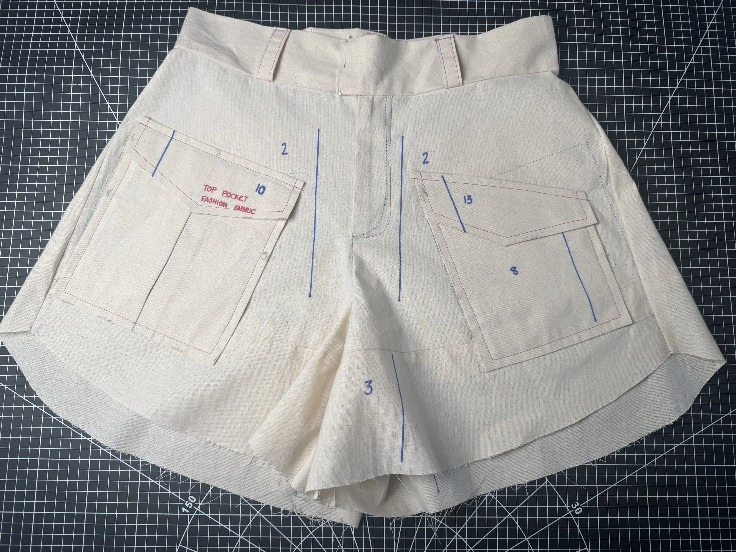  The hem seam allowance is 5/8” 