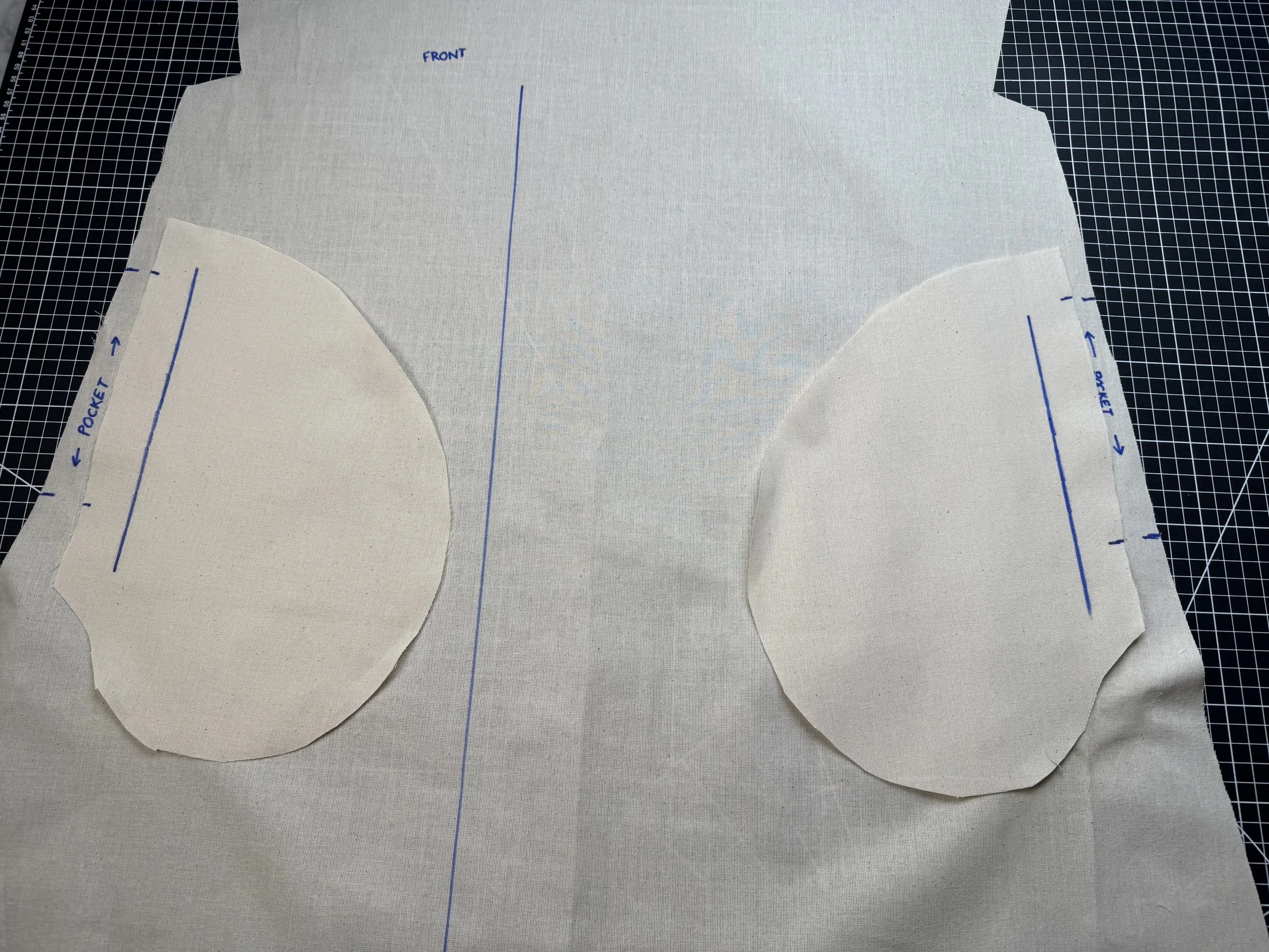  Match your notch marks, right side to right side. 