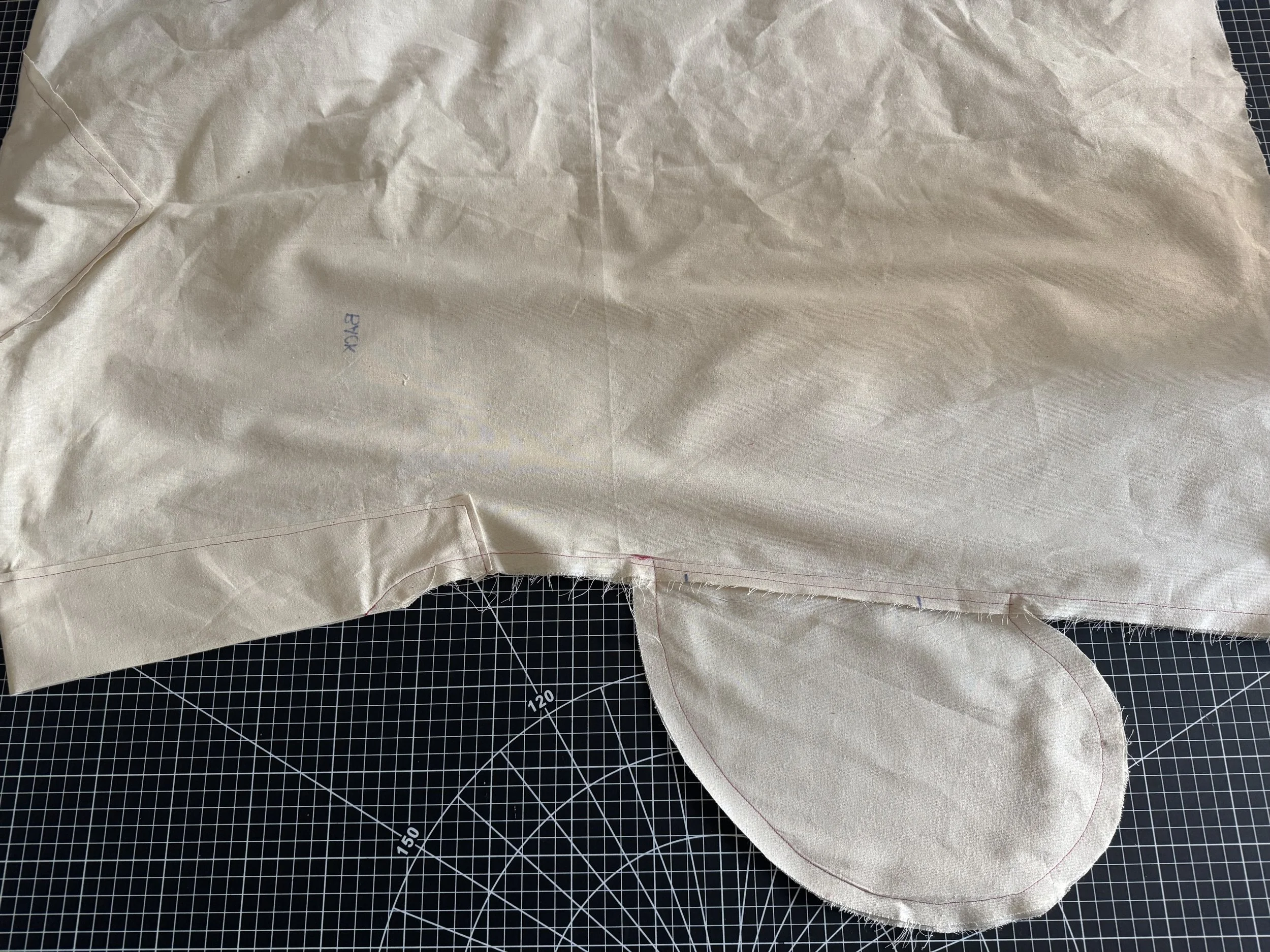  Sew your side seams at 5/8”  *START SEWING FROM THE HEM TO THE SLEEVE ON BOTH SIDES 