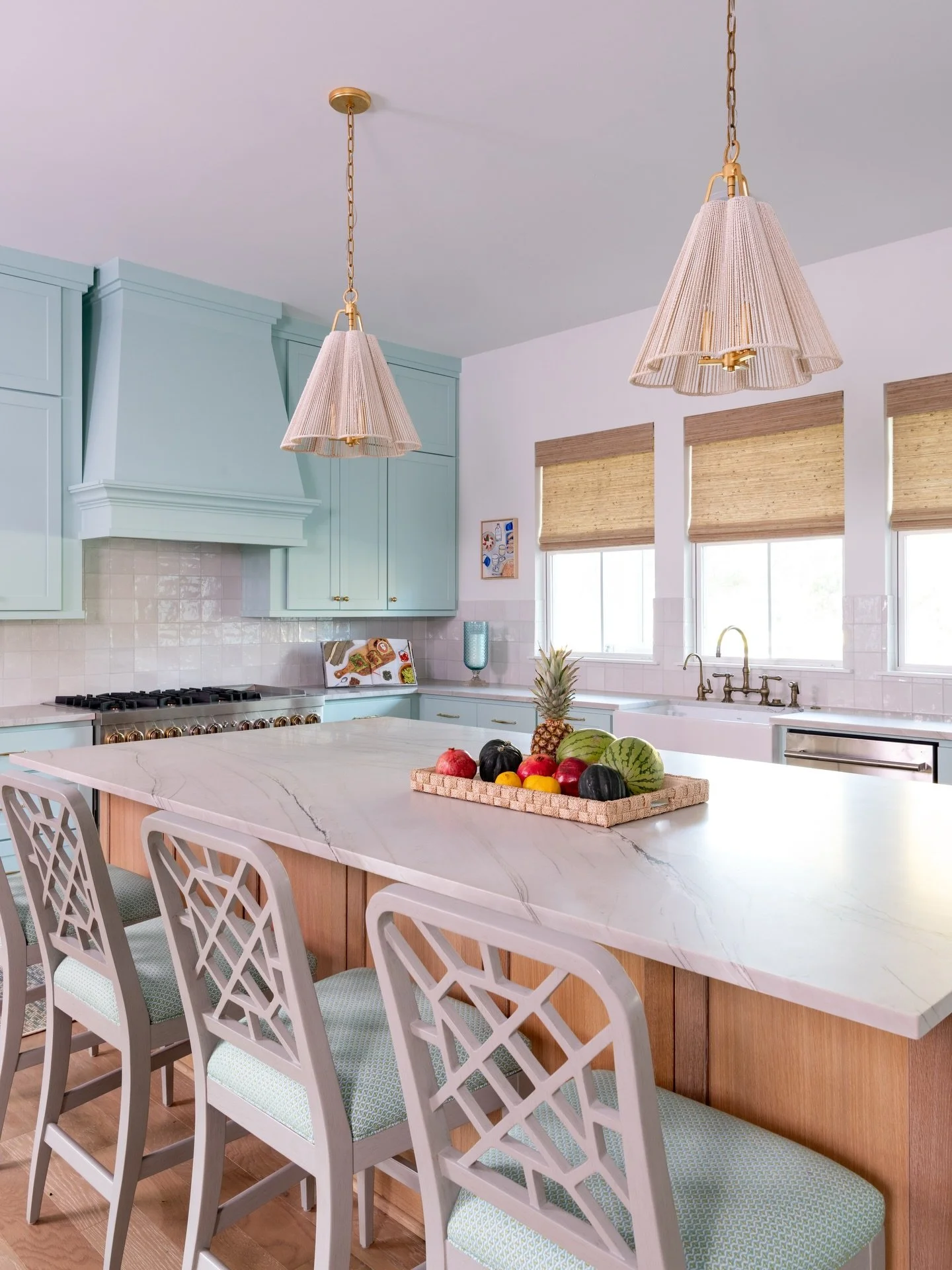 There&rsquo;s just something about these Sonoma pendants from @hudsonvalleylighting 

The woven shade softens everything in the best way. Morning light hits different, and at night it&rsquo;s this warm, easy glow that makes you want to stay in the ki