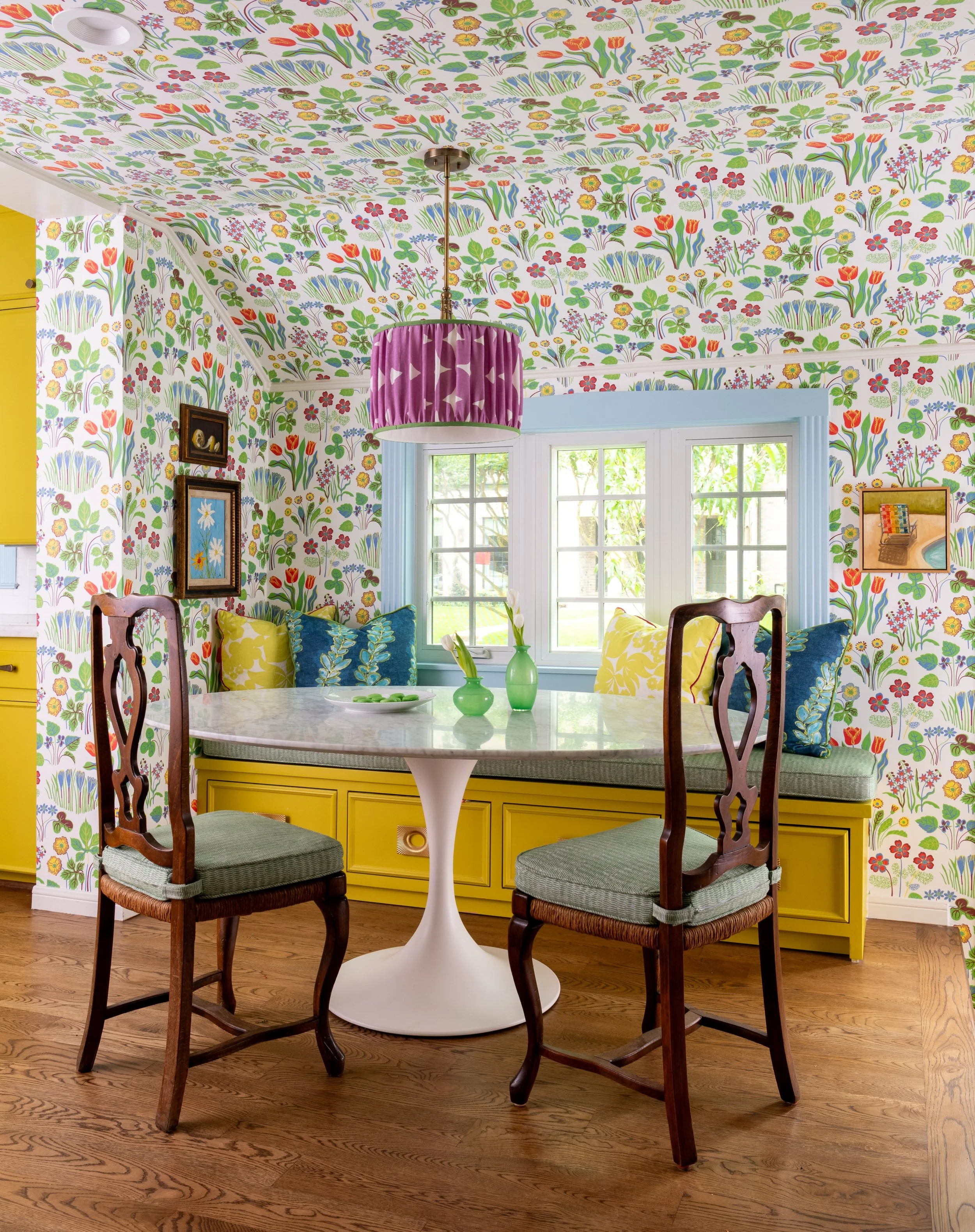 We knew early on that this client&rsquo;s kitchen was meant to feel vibrant, playful, and a little unexpected. The chartreuse cabinetry? Immediate yes. Powder blue trim? Absolutely. The kitchen had gained SO much personality.

But here&rsquo;s the th