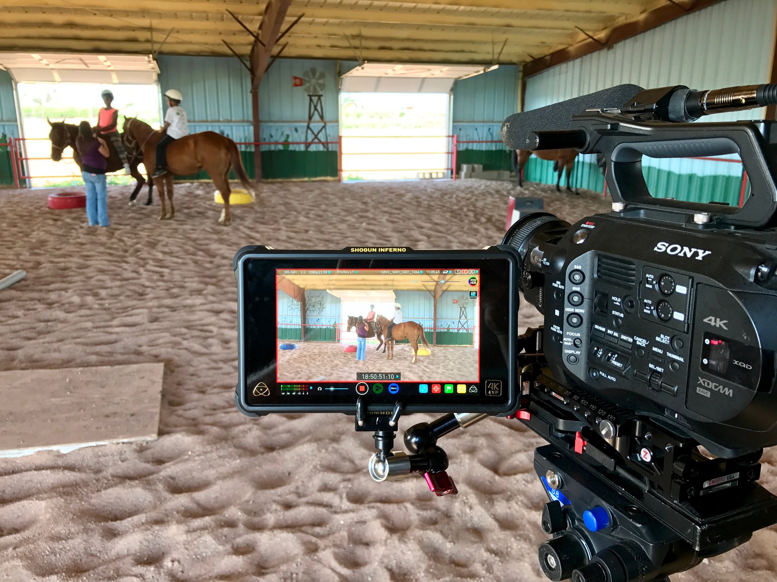 We used a tilt-shift lens on our 4K camera