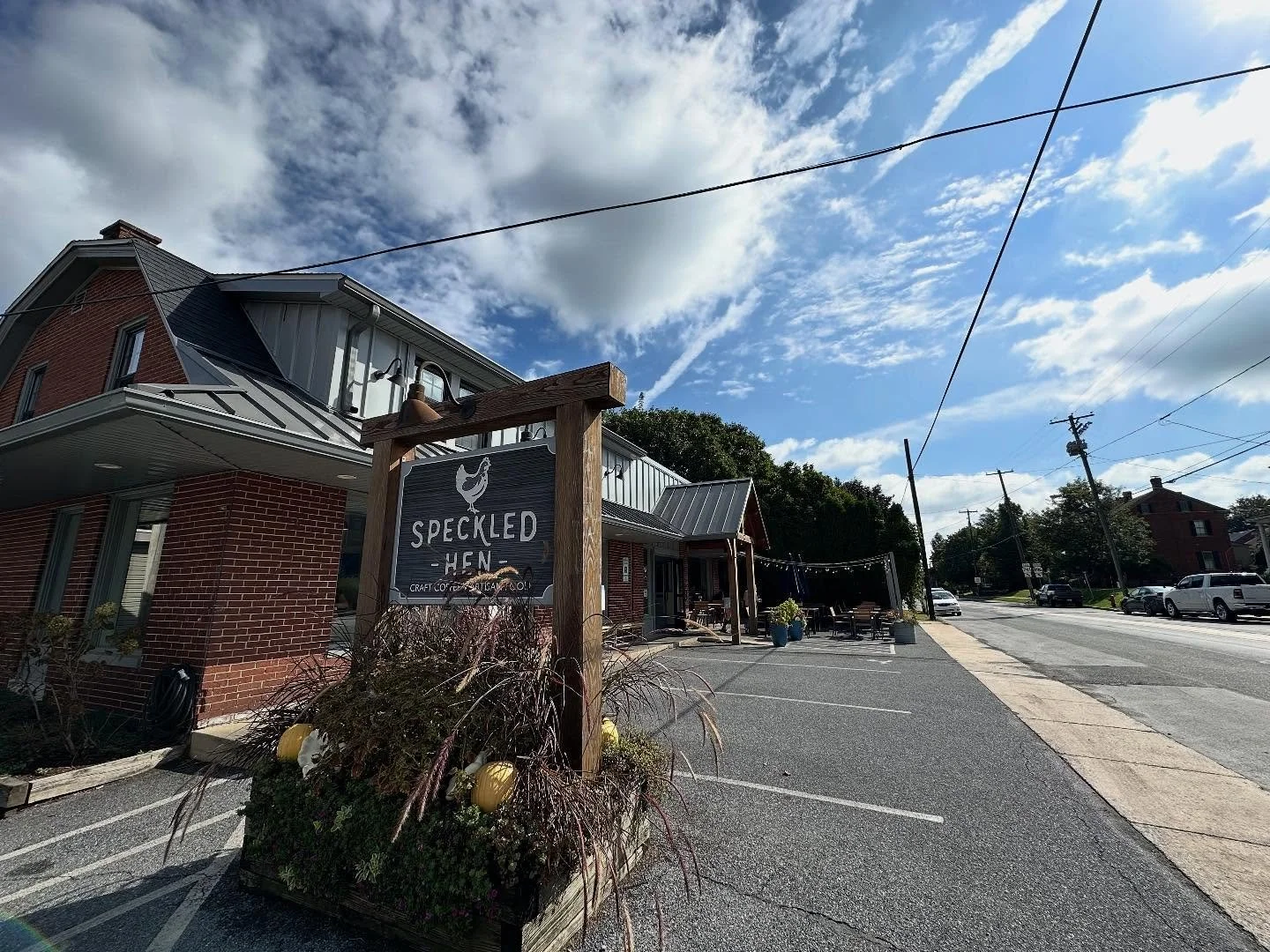 We are so thankful for a beautiful sunny day in Strasburg! We hope you&rsquo;ll pop in today and try some of our new fall favorites! 🍂