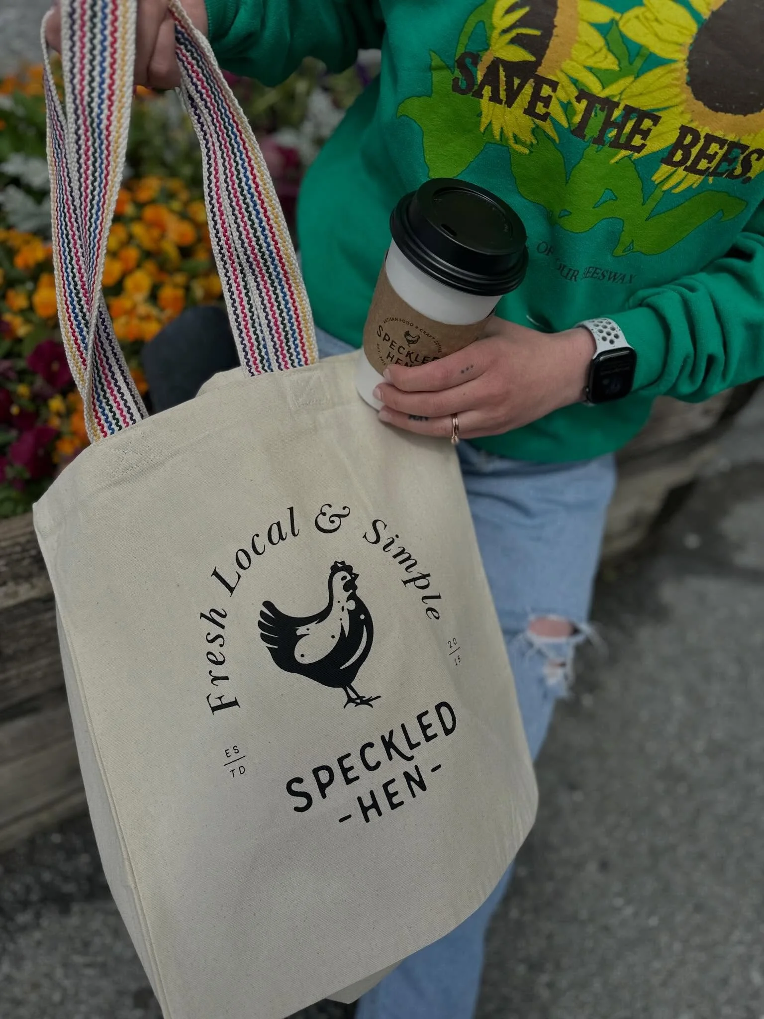 Let market days, yard sale hopping, library visits and morning breakfast dates at the cafe season begin! 🌈☀️🌸🪻

Our brand new reusable totes 🛍️ make the perfect companion for a eco friendly option for all your shopping needs.
