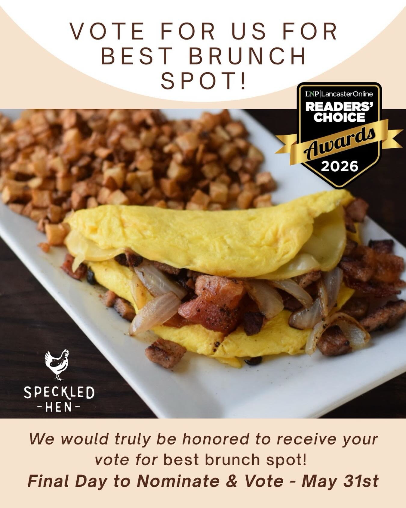 There&rsquo;s still time to vote for the LNP Readers&rsquo; Choice Awards! 🗳️🍳🥓