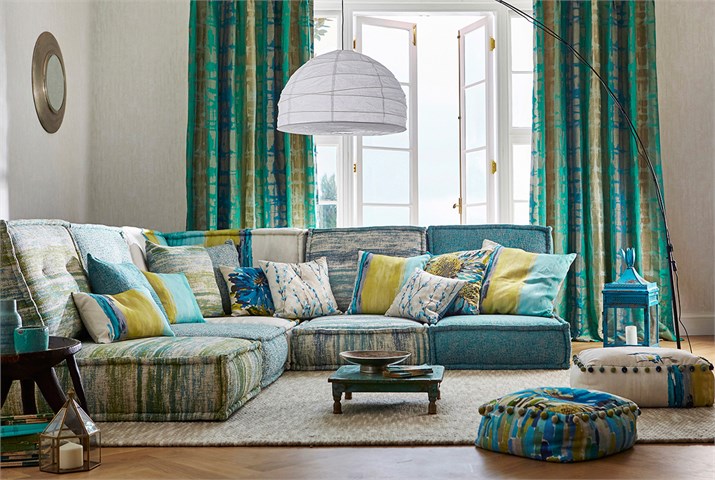 7-Harlequin-fauvisimo-fabric-flux-striped-green-gold-sgraffito-plain-upholstery-blue-green-luxurious-living-room-cushions.jpg