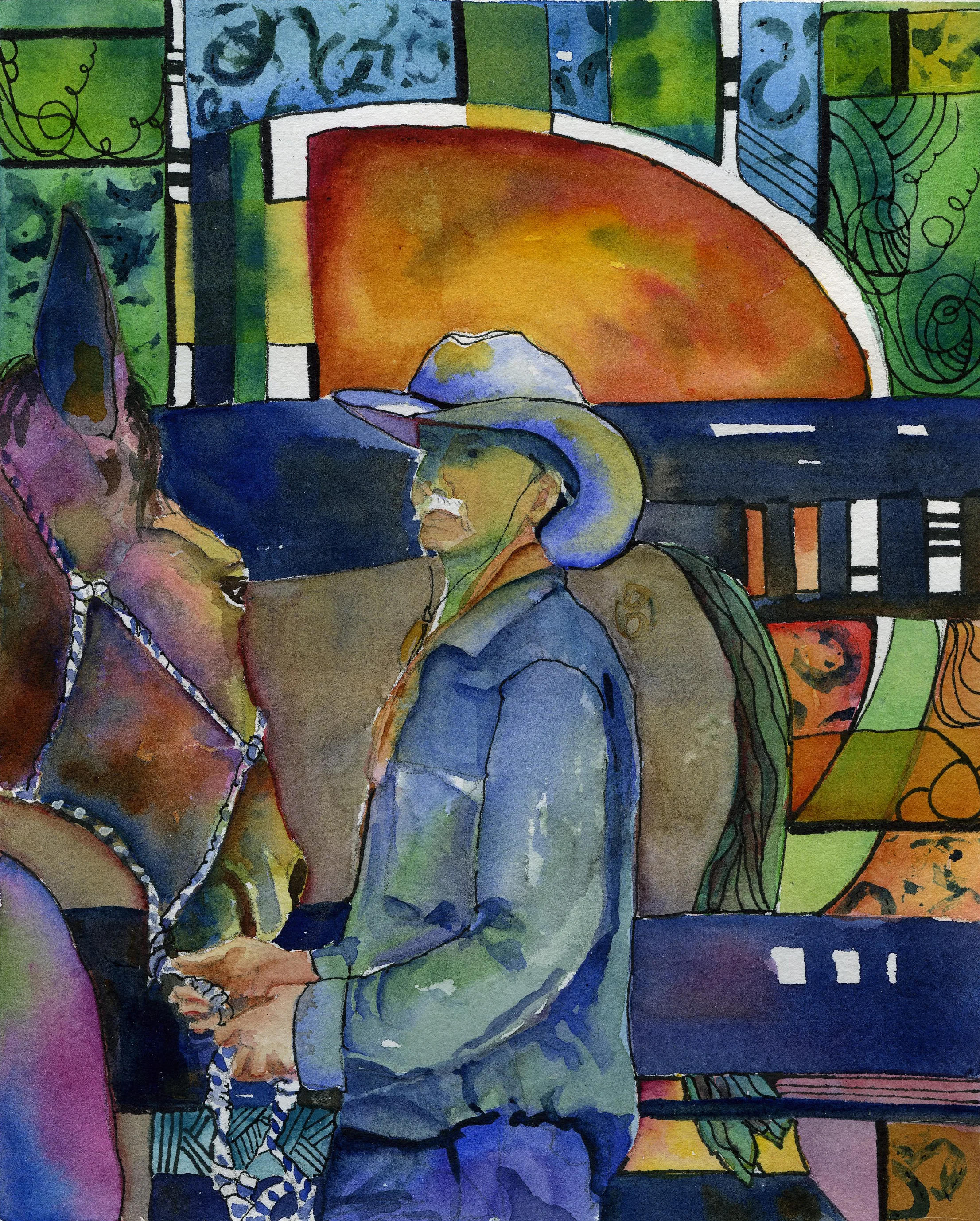 Frank Smith and His Mule