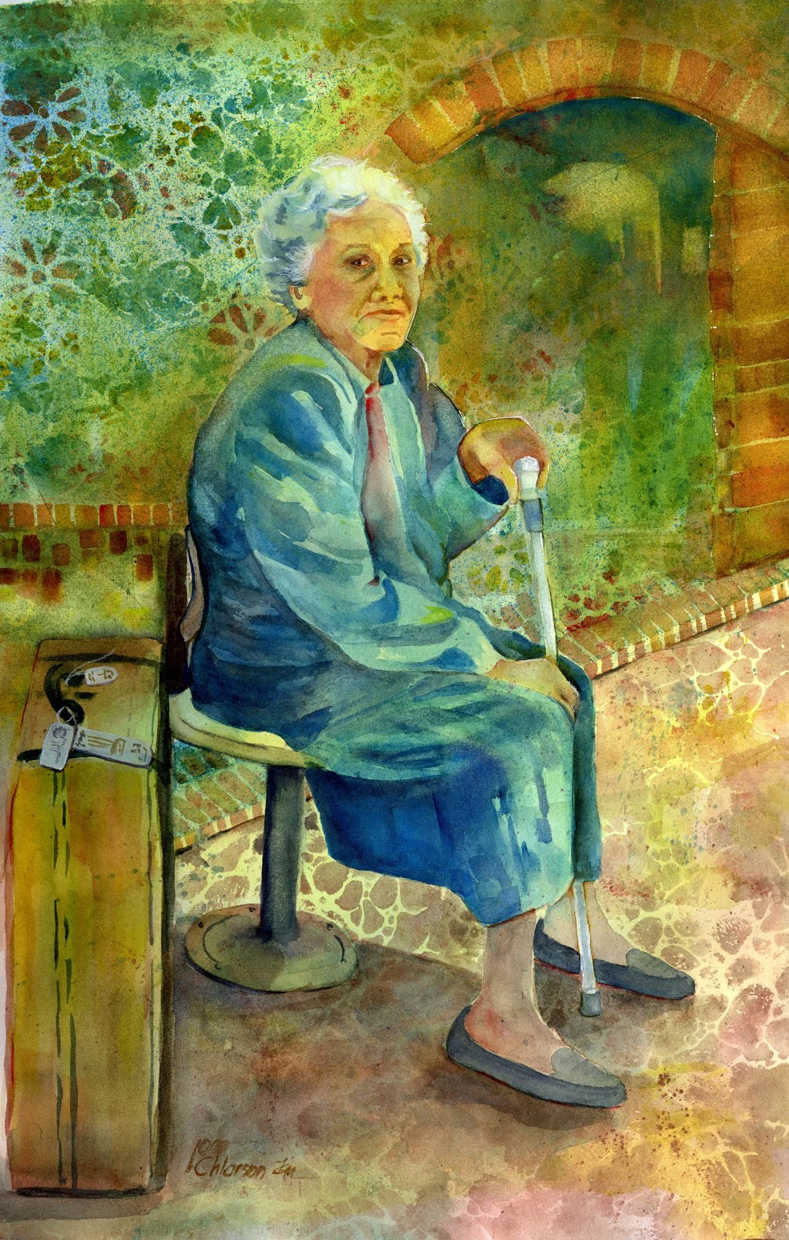 Martha, waiting for her ride