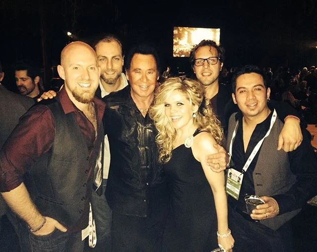 Leaving Las Vegas and we were all talking about our most &ldquo;Vegas&rdquo; nights here. Hanging with Wayne Newton a few years back takes the cake for me! Still one of my fav pics. Although, standing in a green room drinking white wine with Lance Ba