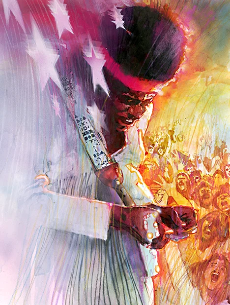 Jimi Hendrix by Bill Sienkiewicz.