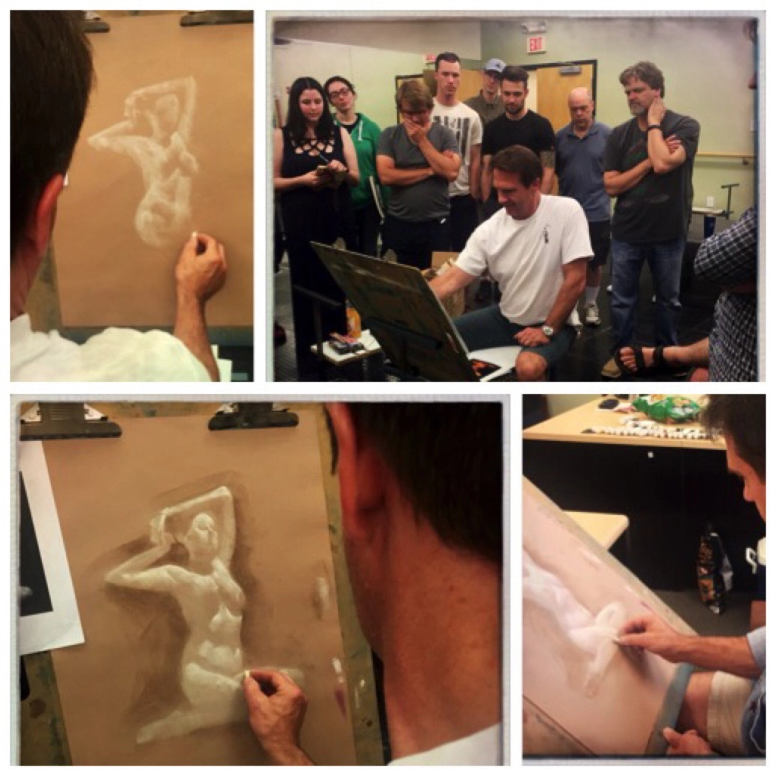 John English drawing demonstration.