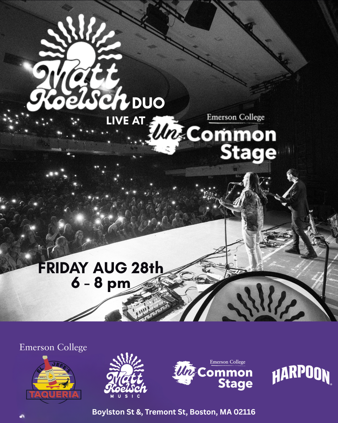 Uncommon Stage - Emerson College / Boston Common  (Duo)