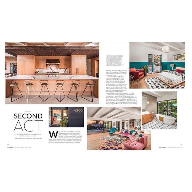 My staging was featured in Modern Luxury Interiors California! Love this colorful retro Carlsbad oasis πππ»