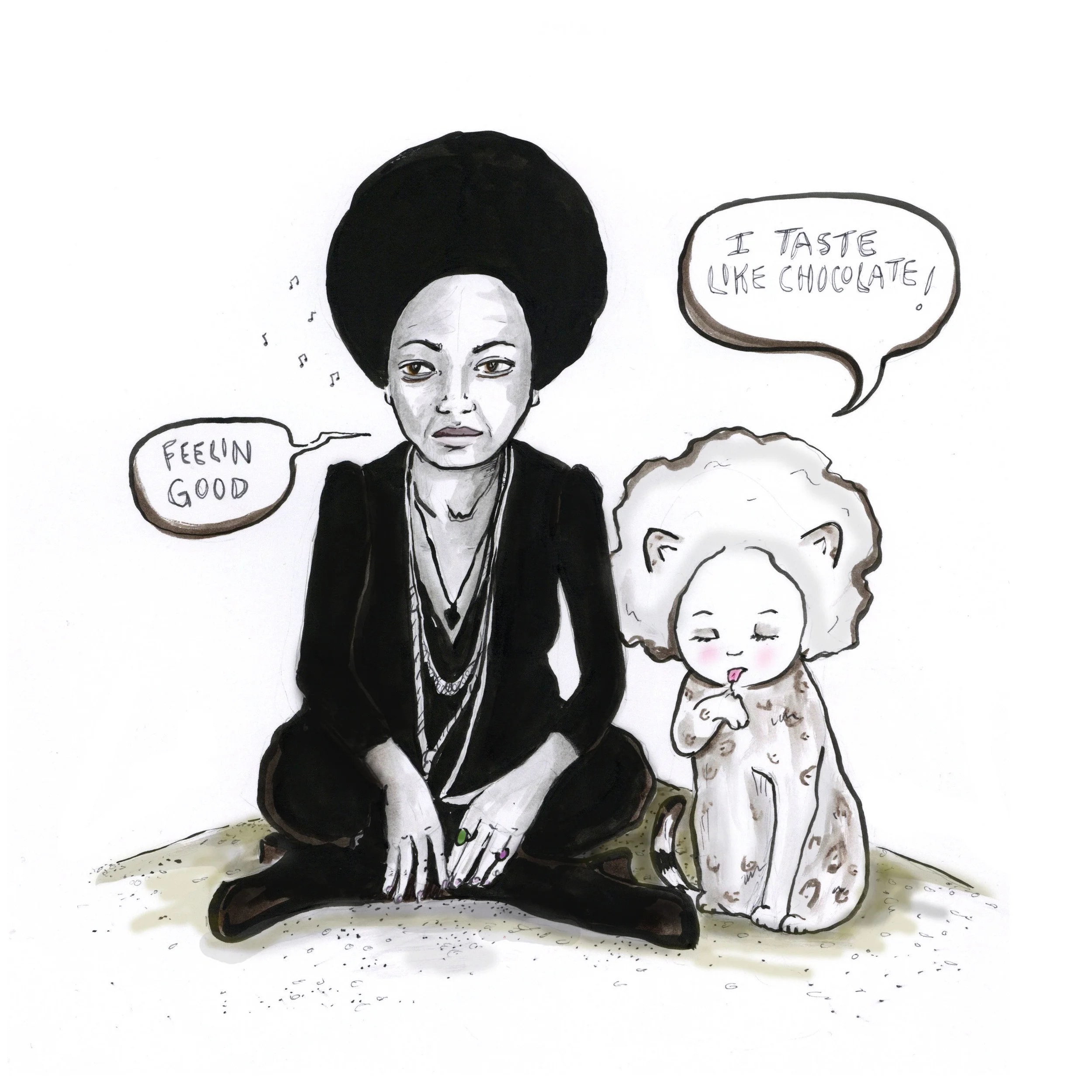 Afro Kitty Meets Nina Simone