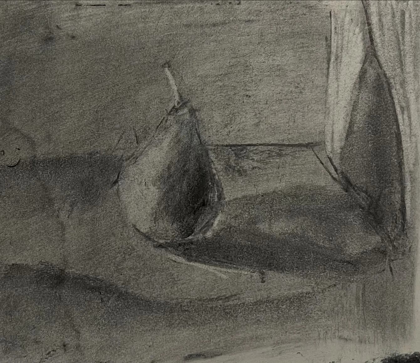 Day 23 #stradaeasel and here is my demo for fundamentals of drawing class @flowercityarts  Value drawing on toned paper using charcoal. The second photo shows my students with their work. Awesome work from a wonderful class.
