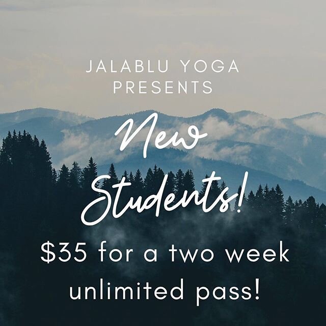 New to jalaBlu and want to try out all of our amazing yoga teachers? This is the pass for you! We welcome you IN ❤️☀️ Enjoy in studio OR our LIVE online classes with this pass as a new jalaStudent 💖
.
.
Start off your weekend with @jennapfingston to