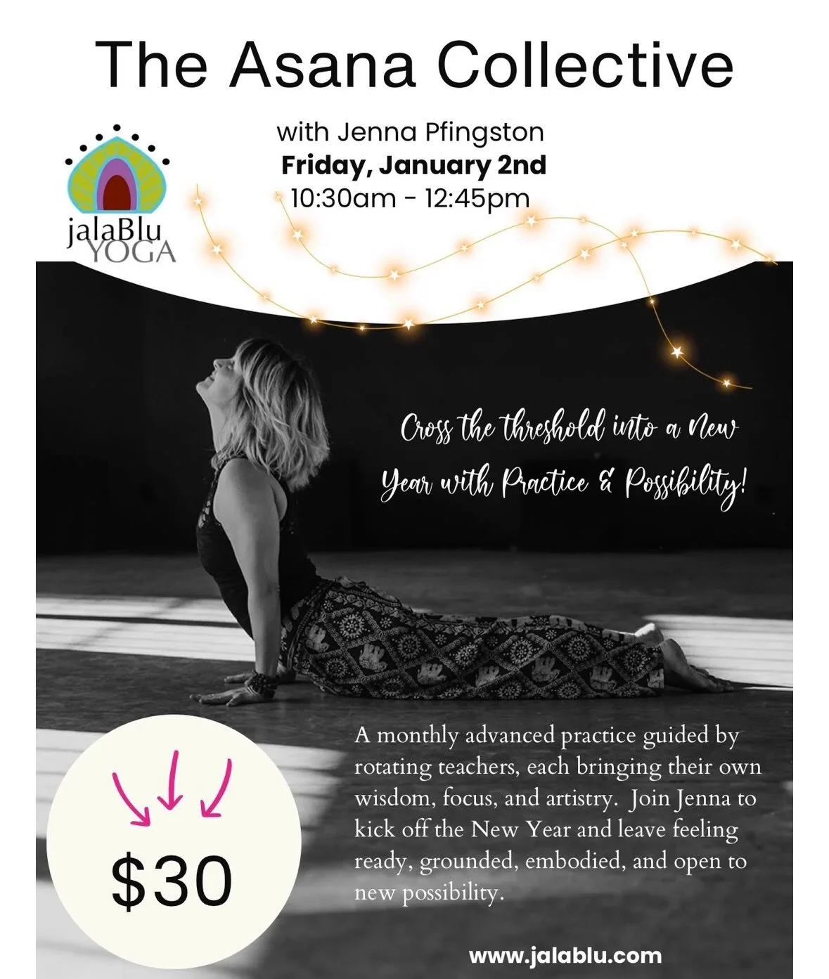 The JalaBlu Collective Healing team is welcoming you into 2026! 💫

We have one more beautiful &amp; supportive offering today for New Years Day if you would like to ease into 2026 with healing energy.  Join @amyhardwickyoga for; Start In Stillness a