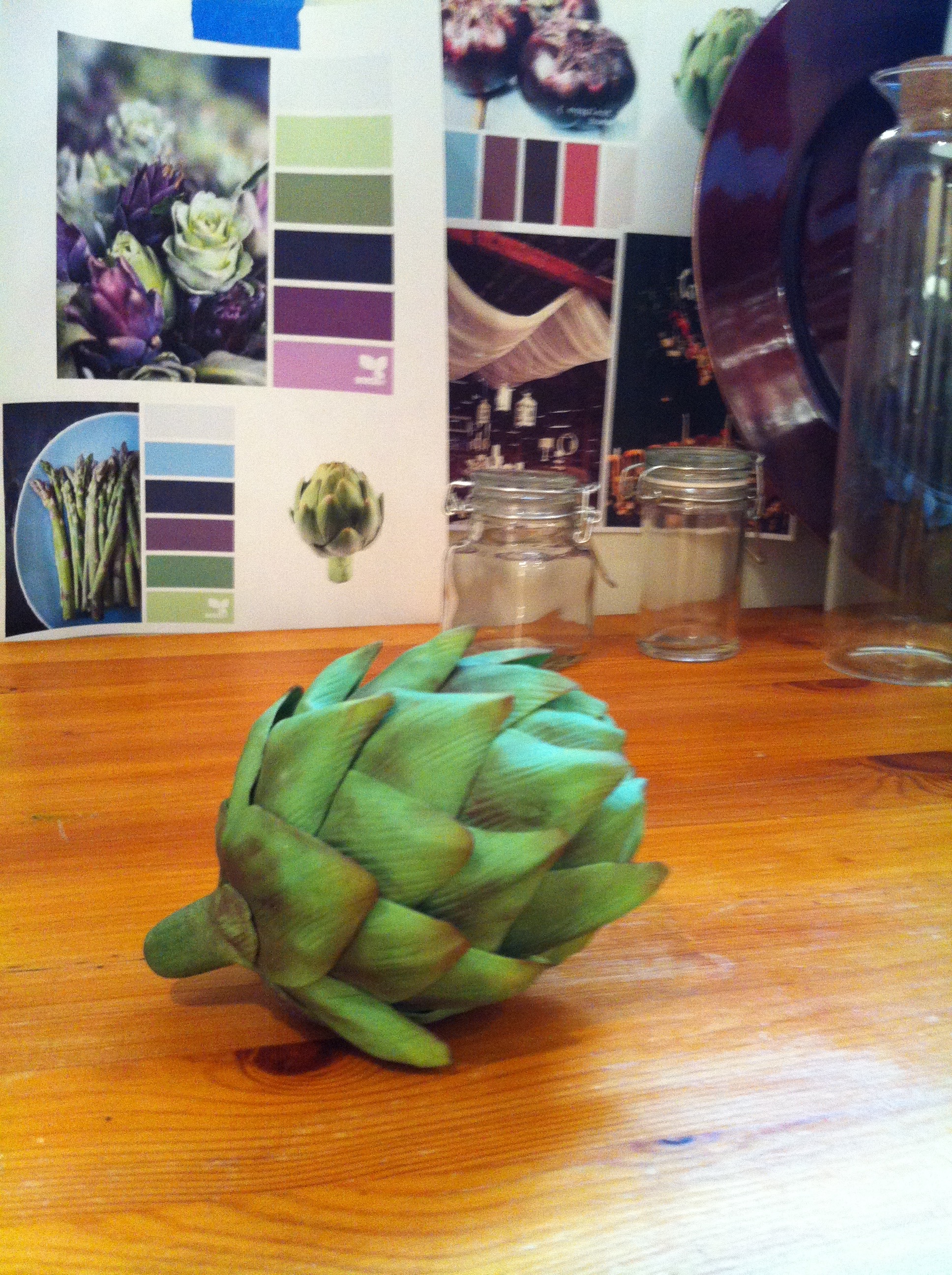 Handmade sugar artichoke