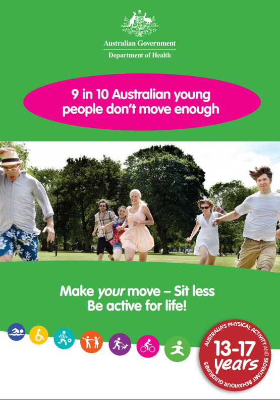 Australian Physical Activity and Sedentary Behaviour Guidelines for 13 - 17 years