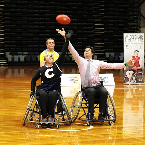 DSA and AFL announce partnership to develop Wheelchair Aussie Rules