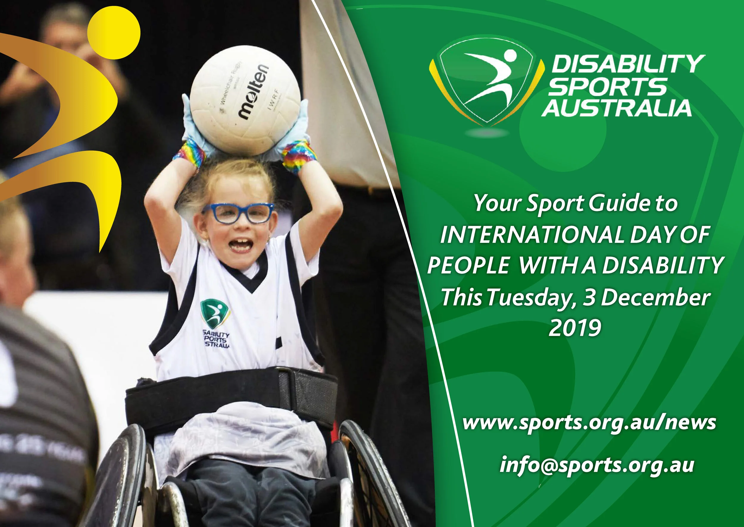 Your Sport Guide to International Day of People with a Disability, 3 December 2019